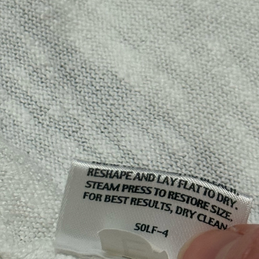 Eileen Fisher Neutral Open Front Cardigan Linen Cotton Minimalist Contemporary - Picture 6 of 7